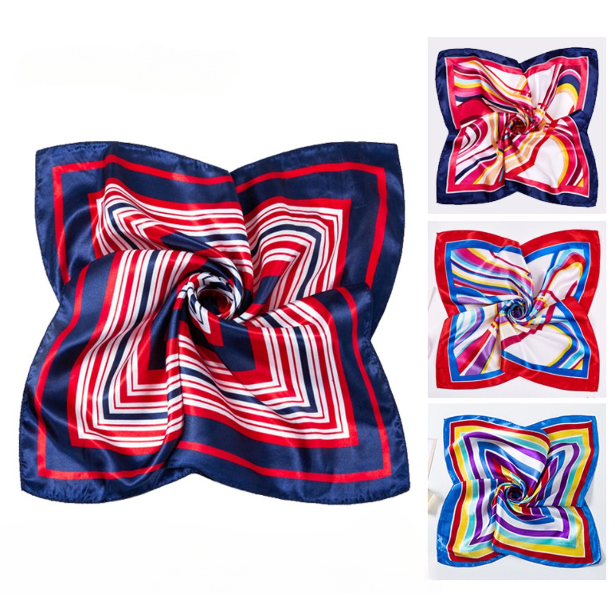 Scarf Silk Square - Sciarpe di seta quadrate 50 *