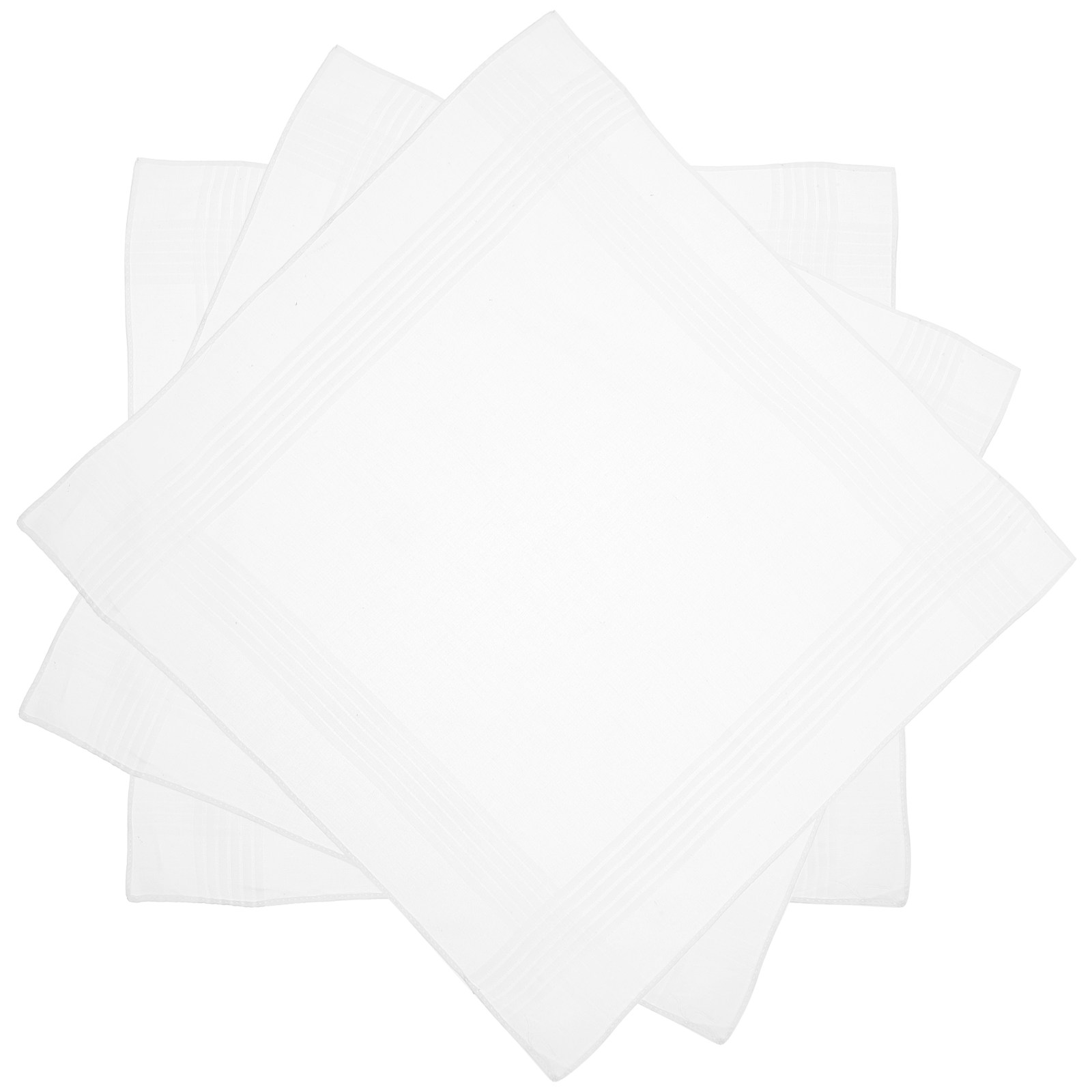 Handkerchief Cotton Men - 3 Pezzi di Bandane in Puro