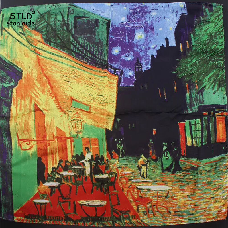55 x55cm Eruo Van Gogh pittura - Scarf Silk Square recensione e prezzo